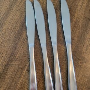 Set of Four Silver Knives